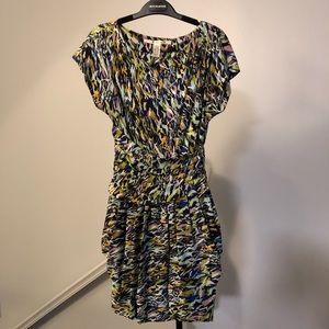 DvF multicolor brush stroke dress size 4